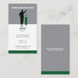 Chimney Sweep   Professional Business Card