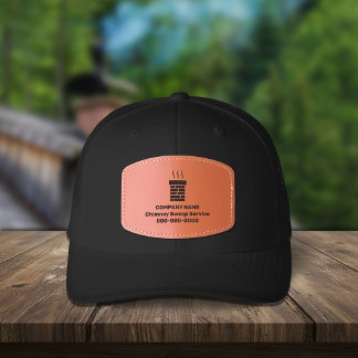 Chimney Sweep Service Leather Patch Hat