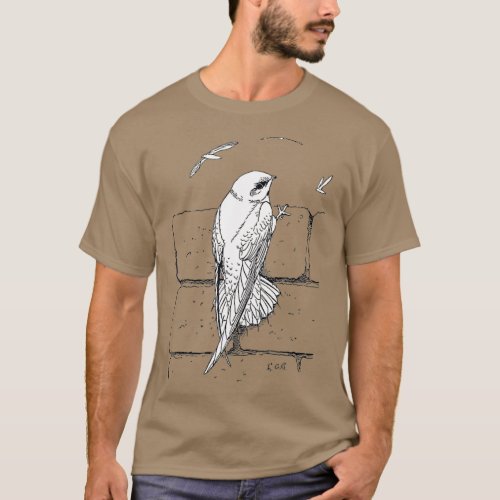 Chimney swift for bird watchers and bird lovers T_Shirt