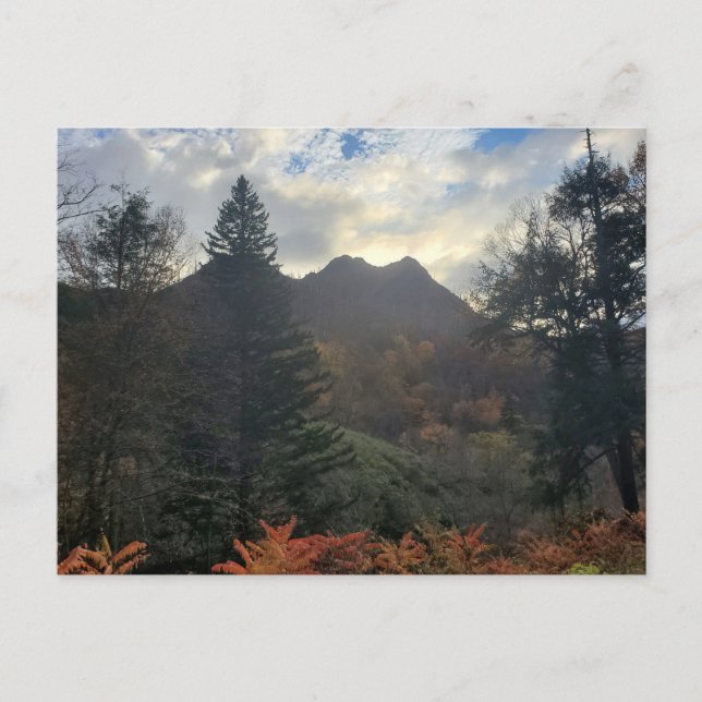 Chimney Tops at Sunset Great Smoky Mountains Postcard (Front)