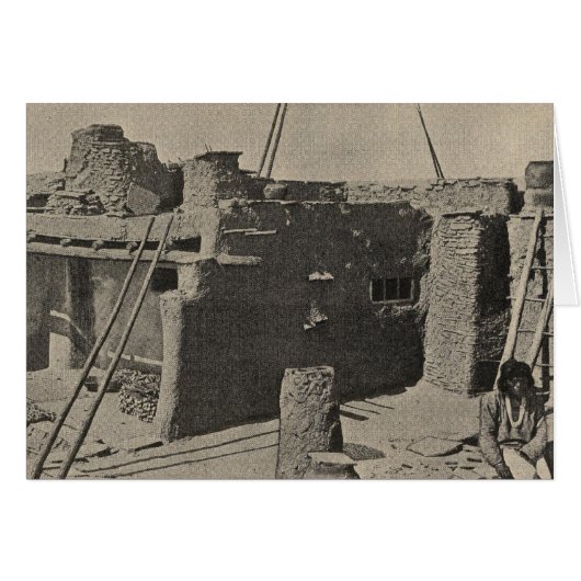 Chimneys, roofs, Zuni Cards (Front Horizontal)