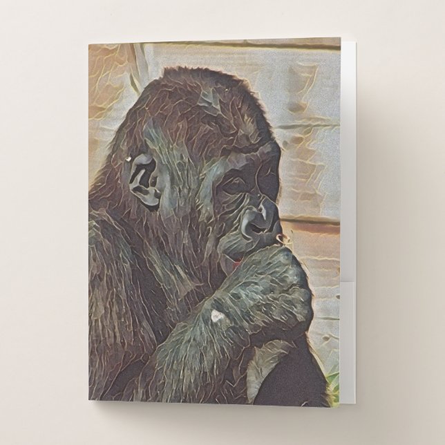 CHIMP ART POCKET FOLDER (Front)