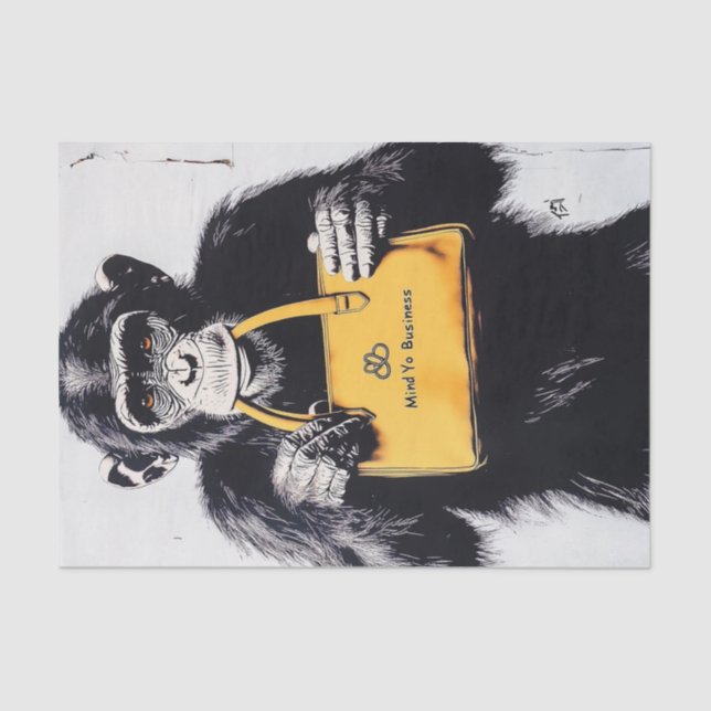 Chimp Business10 Tissue Paper (Front)