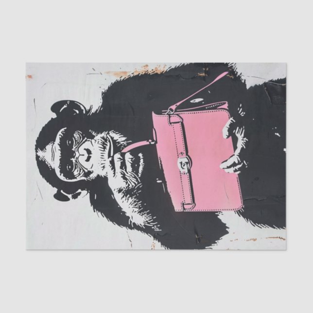 Chimp Business2 Tissue Paper (Front)