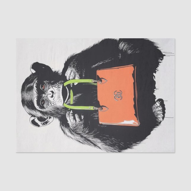 Chimp Business4 Tissue Paper (Front)