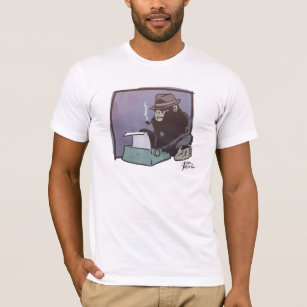 Chimp Can Key shirt (white & black)