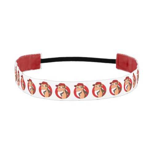 Chimp cartoon athletic headband