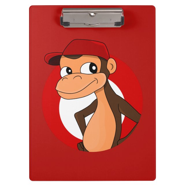 Chimp cartoon clipboard (Front)