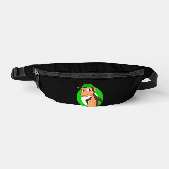 Chimp cartoon  fanny pack (Front)