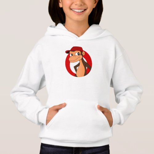 Chimp cartoon hoodie