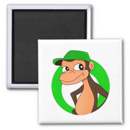Chimp cartoon magnet