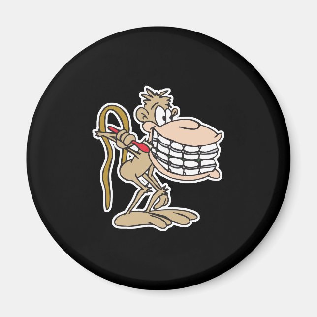 chimp with braces magnet (Front)