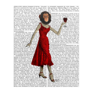 Chimp With Wine Acrylic Print