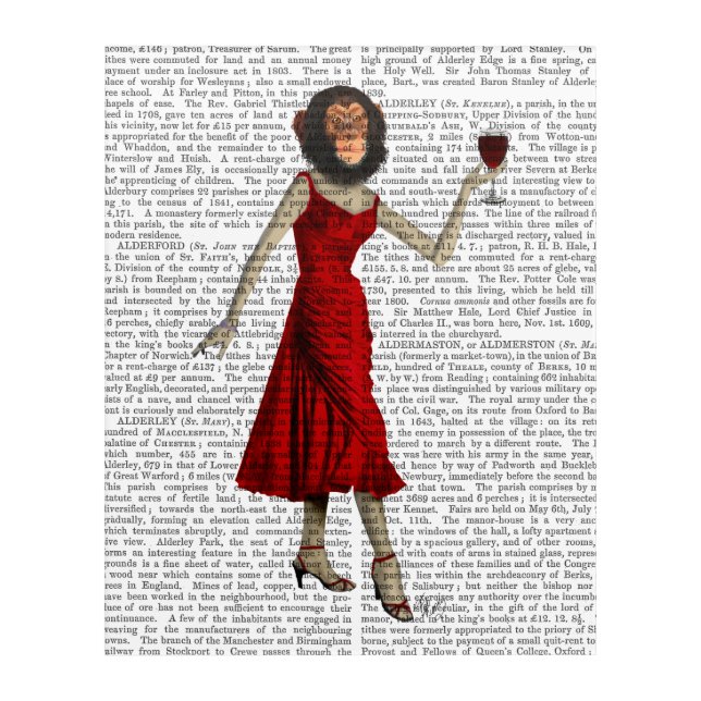 Chimp With Wine Acrylic Print (Front)