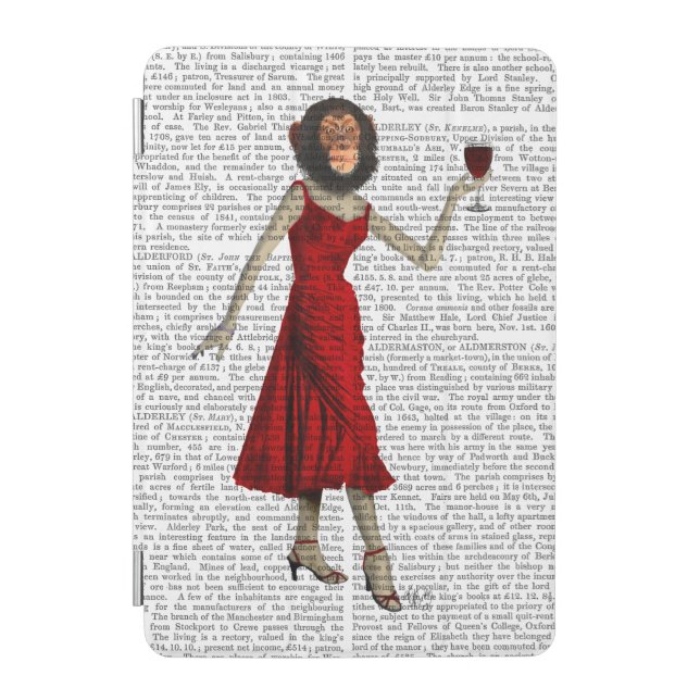 Chimp With Wine iPad Mini Cover (Front)