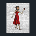 Chimp With Wine Postcard<br><div class="desc">Entertainment & Leisure</div>