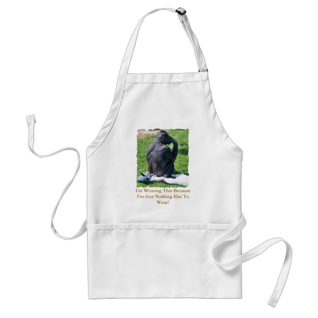 CHIMPANZEE ADULT APRON (Front)