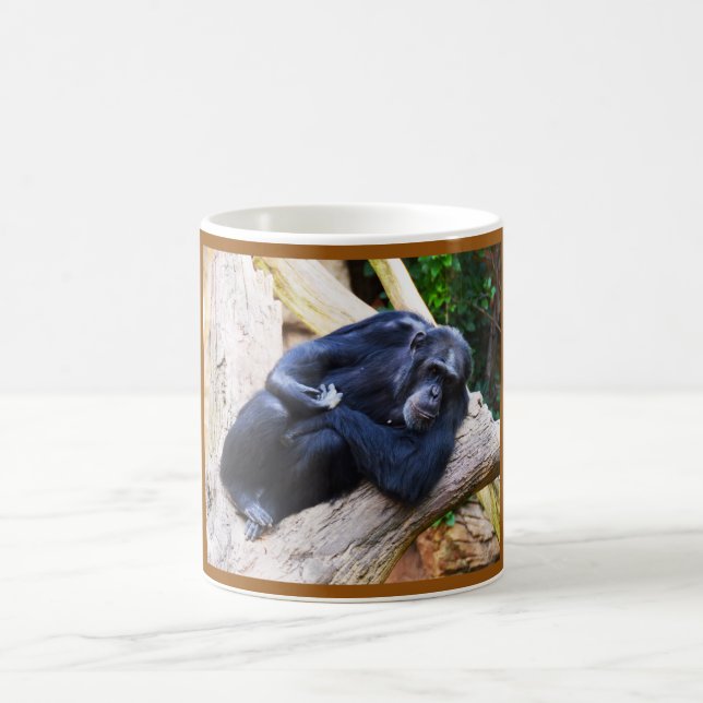 Chimpanzee animal coffee mug (Center)