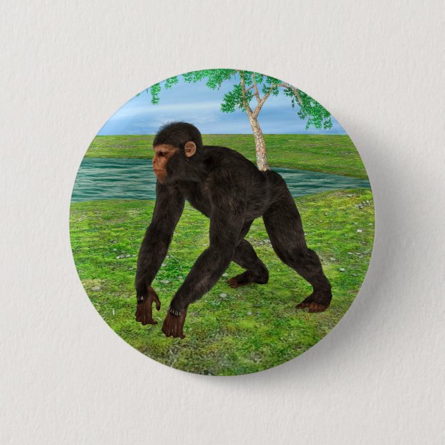 Chimpanzee Button (Front)