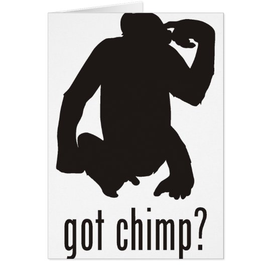 Chimpanzee Card