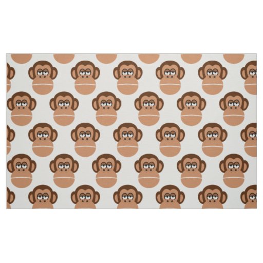 Chimpanzee cartoon fabric