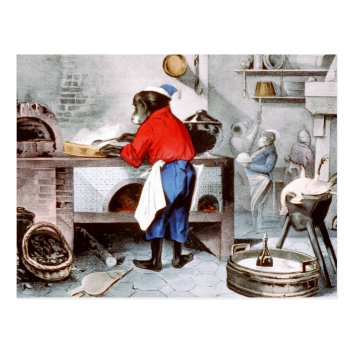 Chimpanzee Chef Postcard