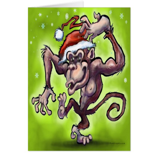 Chimpanzee Christmas Cards (Front)