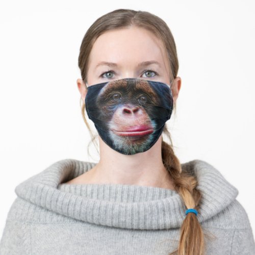 Chimpanzee Face Adult Cloth Face Mask