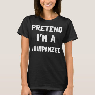 Chimpanzee Halloween Costume Funny Gift Men Women T-Shirt