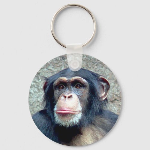 Chimpanzee Keychain