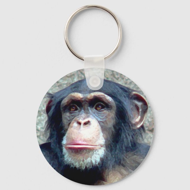 Chimpanzee Keychain (Front)