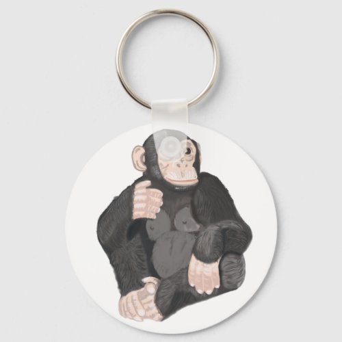 Chimpanzee Keychain
