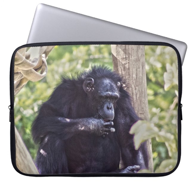 Chimpanzee Laptop Sleeve (Front)