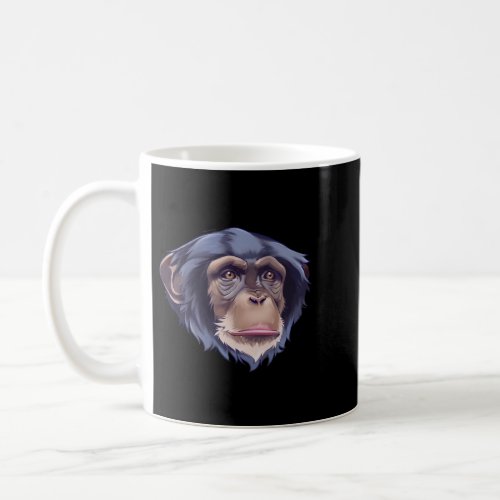 Chimpanzee Monkey Face Primate Monkey Trainer Anim Coffee Mug