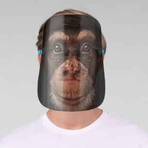 Chimpanzee - Monkey - Funny Face Shield