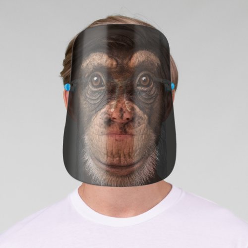 Chimpanzee _ Monkey _ Funny Face Shield