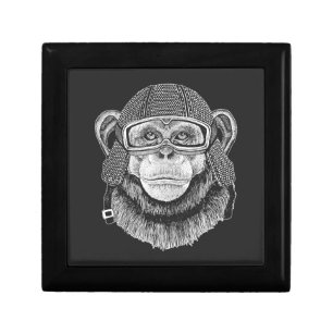 Chimpanzee Motorcycle Rider Gift Box