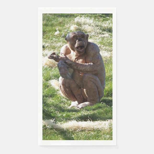 CHIMPANZEE PAPER GUEST TOWELS (Front)