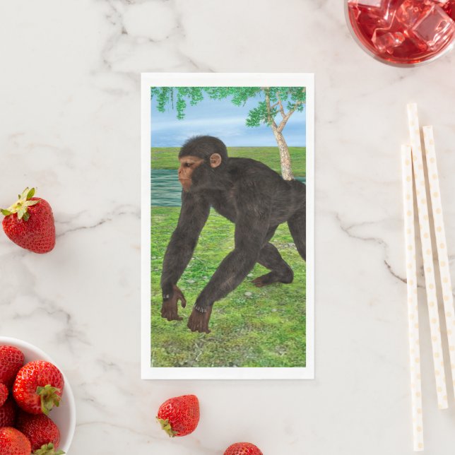 Chimpanzee Paper Guest Towels (Insitu)
