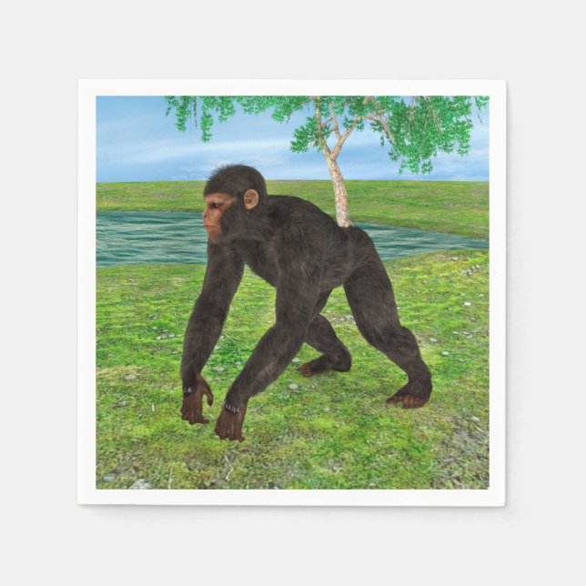 Chimpanzee Paper Napkins (Front)