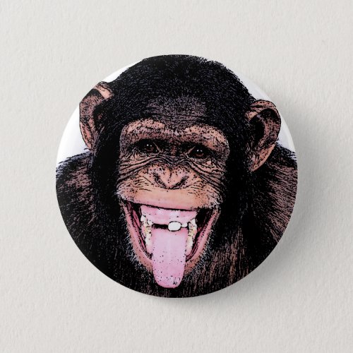 Chimpanzee Pinback Button