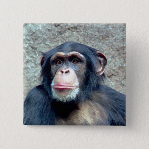 Chimpanzee Pinback Button