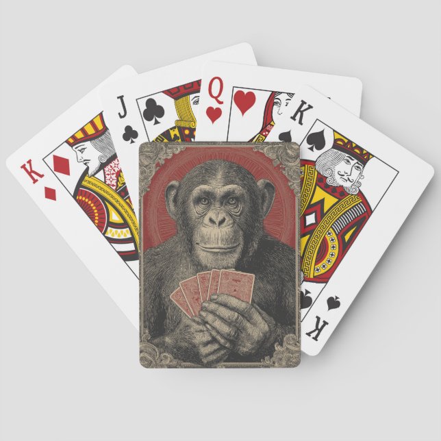 Chimpanzee Poker Cards (Back)