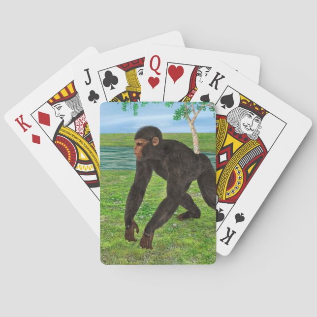 Chimpanzee Poker Cards (Back)