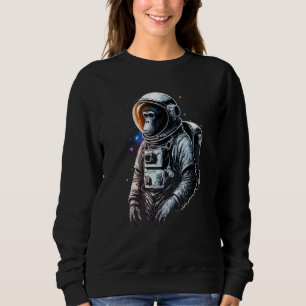 Chimpanzee Space Astronaut Travel Monkey Vintage Sweatshirt