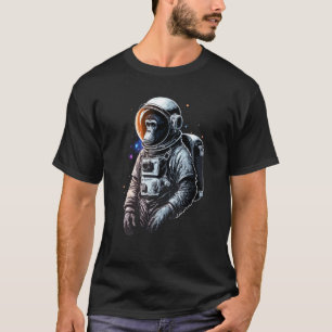 Chimpanzee Space Astronaut Travel Monkey Vintage T-Shirt