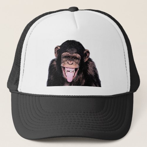 Chimpanzee Tongue Trucker Hat