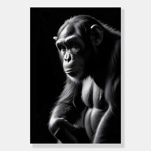Chimpanzee Wildlife Majestic Nature Life Poster