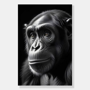 Chimpanzee Wildlife Majestic Nature Life Poster 