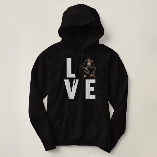 Chimpanzees Chimpanzee Hoodie (Design Front)